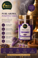 Lavender Incense Dhoop Stick 100 Gram Premium Fragrance Mehkta Vrindavan