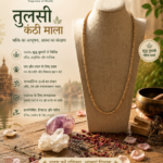 1 Round Tusli Mala Kanthi mala Tusli ki 100 % Pure and Handmade